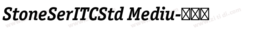 StoneSerITCStd Mediu字体转换